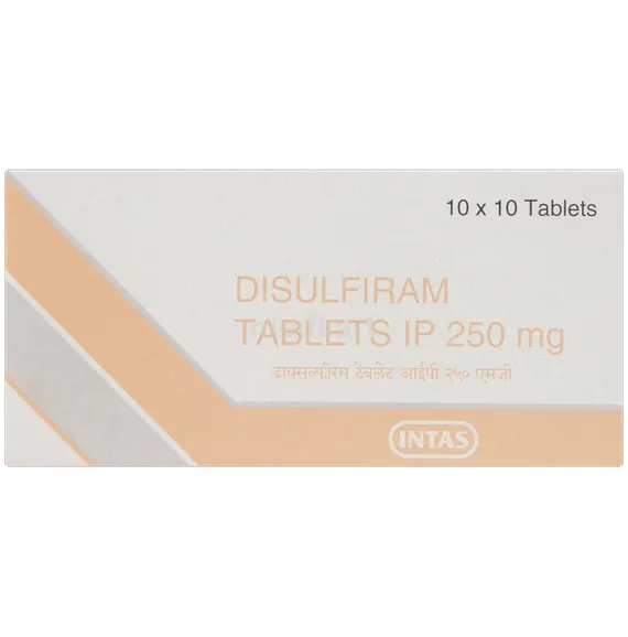 disulfiram 250mg tablet 10's
